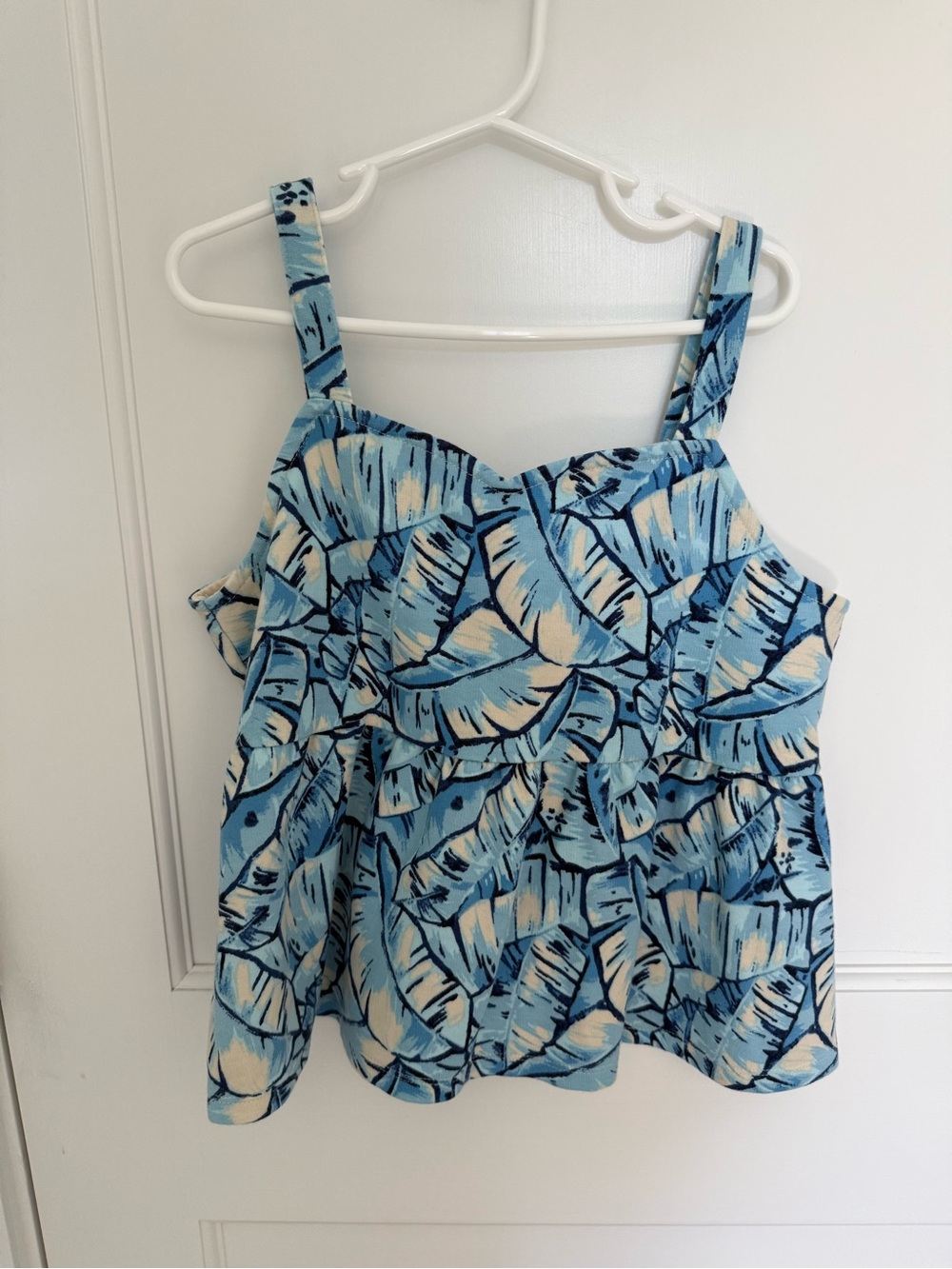 Janie and Jack Blue Tropical-Print Tank Top